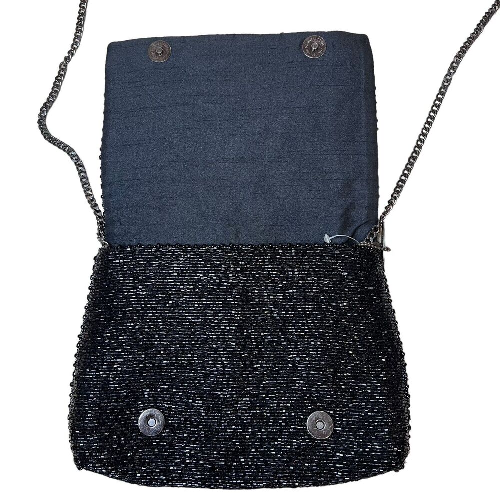 Mary Frances Beaded Crossbody Handbag Purse Lemons Fruit Sparkle Chain Strap - Picture 5 of 15